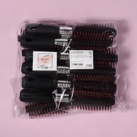 Брашинг, d = 1,5/4,2 &times; 19,7 см, фасовка 12 шт, цвет чёрный/серебристый