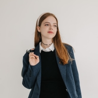 Чокер &laquo;Сердце&raquo;, цвет чёрный в серебре, L= 35 см