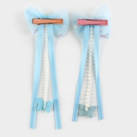 Заколки для волос с бантиком &laquo;Моей принцессе&raquo;,2 шт., 4 х 15 см