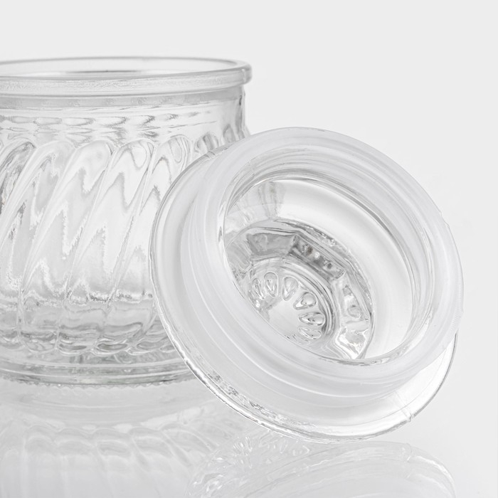 Банка стеклянная для хранения сыпучих продуктов &laquo;Рея&raquo;, 150 мл, 9&times;8 см