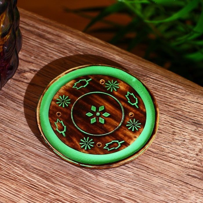 Подставка под благовония "Небесное счастье" 10х10х1 см МИКС