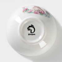 Миска фарфоровая Доляна &laquo;Зайка&raquo;, 250 мл, d=11,3 см