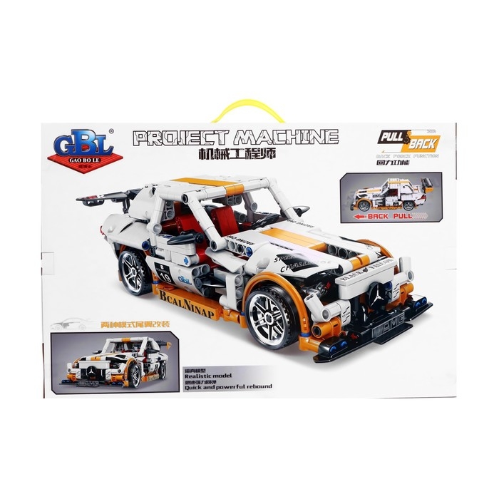 Конструктор гоночная машина GAO BO LE Project Machine, инерционный, 572 детали, 6+ Конструктор гоночная машина GAO BO LE Project Machine, инерционный, 572 детали, 6+