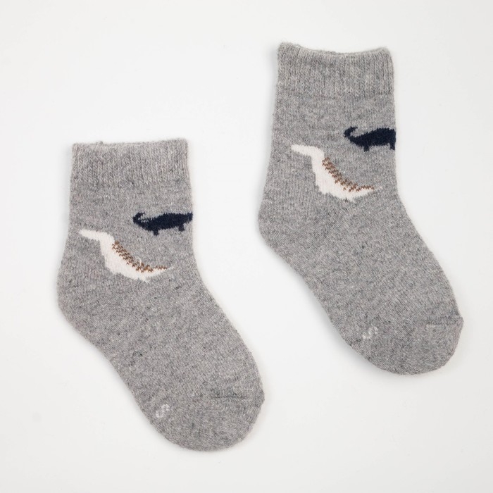 Носки детские шерстяные &laquo;Динозаврики&raquo;, цвет МИКС, размер 16 (3-5 лет)