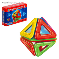 Конструктор магнитный &laquo;Геометрические фигуры&raquo;, 18 деталей