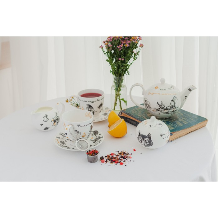 Сахарница «Безумное чаепитие», 490 мл, с крышкой Сахарница «Безумное чаепитие», 490 мл, с крышкой