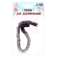Реснички, набор 2 шт., размер 1 шт. 20 &times; 0,8 см, цвет чёрный