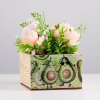 Кашпо деревянное "Авокадо"14,5×12,5×8,5 см Кашпо деревянное "Авокадо"14,5×12,5×8,5 см