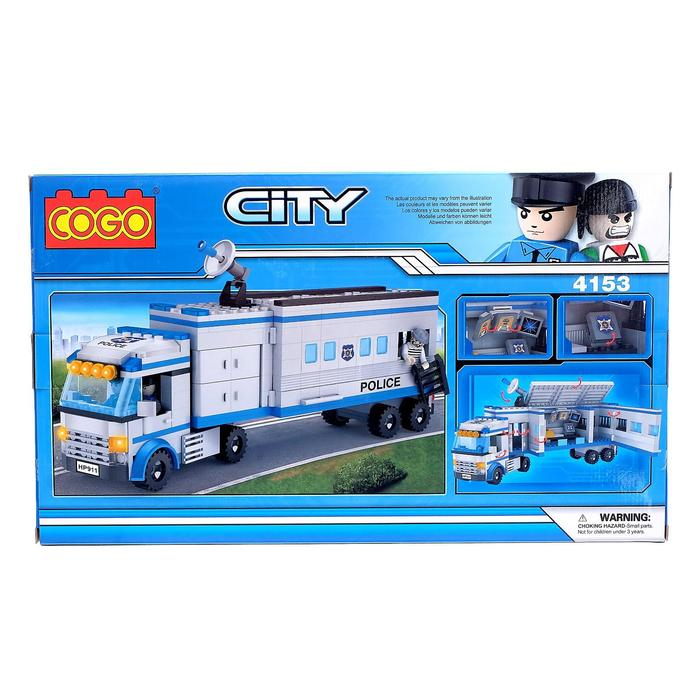 Конструктор Полиция &laquo;Передвижной участок&raquo;, 424 детали