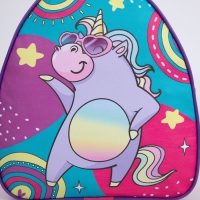 Рюкзак детский для девочки &laquo;Единорог на вечеринке&raquo;, 23х20,5 см, отдел на молнии