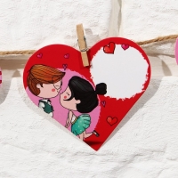 Гирлянда, интерьерное украшение &laquo;7 причин&raquo;, 7 штук, 7 х 7 см