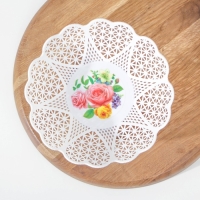 Ваза для хлеба и фруктов &laquo;Кубань. Сердце&raquo;, 18&times;4.5 см, белый, рисунок МИКС