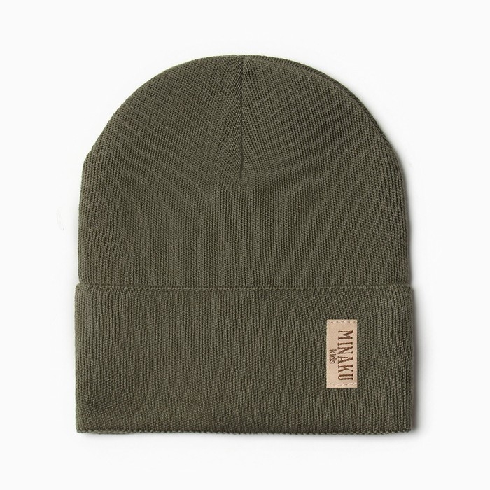 Шапка детская MINAKU р-р 48-50, цвет хаки Шапка детская MINAKU р-р 48-50, цвет хаки