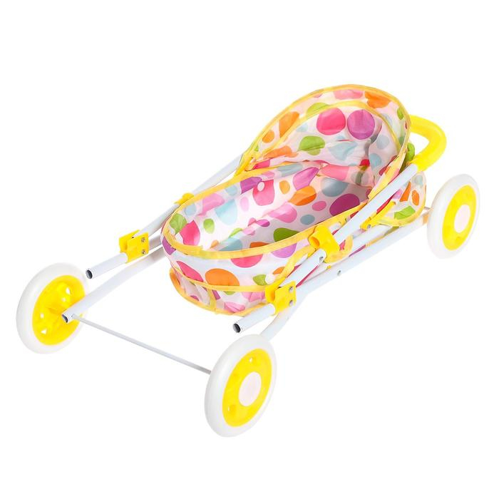 Коляска универсальная для кукол, металлический каркас Коляска универсальная для кукол, металлический каркас