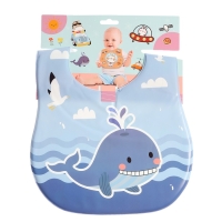 Нагрудник для кормления &laquo;Любимый малыш: Китёнок&raquo;, непромокаемый, цвет синий