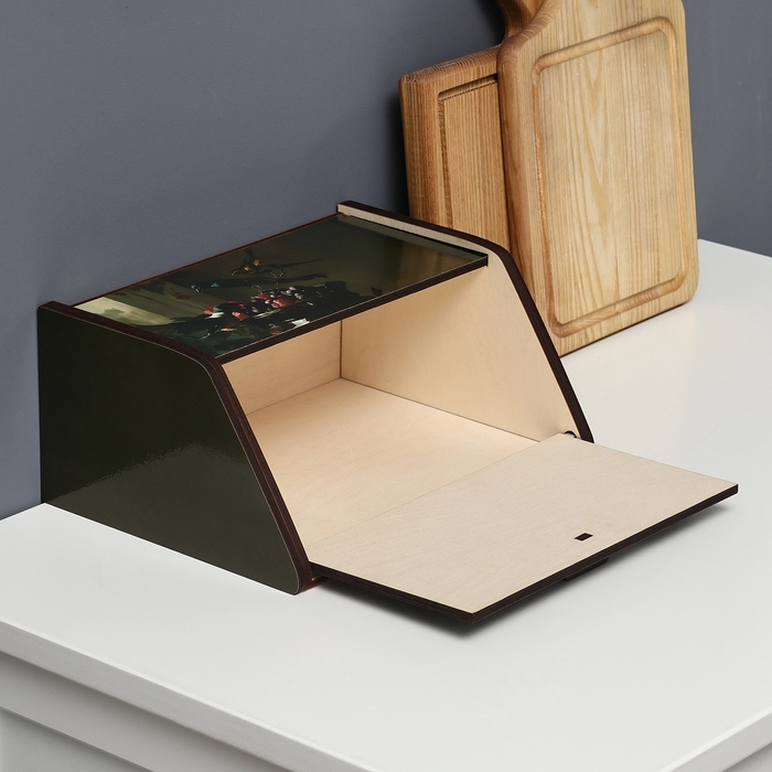 Хлебница деревянная Доляна &laquo;Натюрморт&raquo;, 20,5&times;28,5&times;13 см