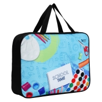 Папка для труда А4 на молнии текстиль 70мм 360 х 260 &laquo;1 сентября: Школьная&raquo;