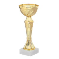 Кубок 162, наградная фигура, золото, подставка камень, 17,8 х 7 х 5 см.