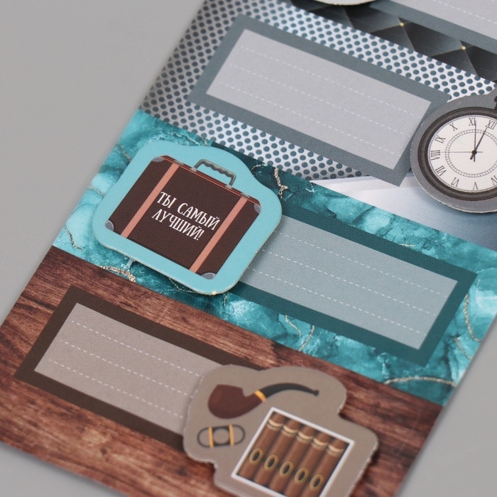 Наклейка с объёмным элементом Наклейка с объёмным элементом "Джентльмен" 7х15,2 см