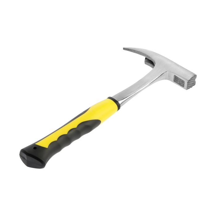 Молоток кровельщика ТУНДРА, цельнокованый, боек с магнитом, 2К рукоятка, 600 г