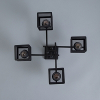 Люстра "Куб" 4х60Вт Е27 Чёрный 38,5х38,5х27см Люстра "Куб" 4х60Вт Е27 Чёрный 38,5х38,5х27см