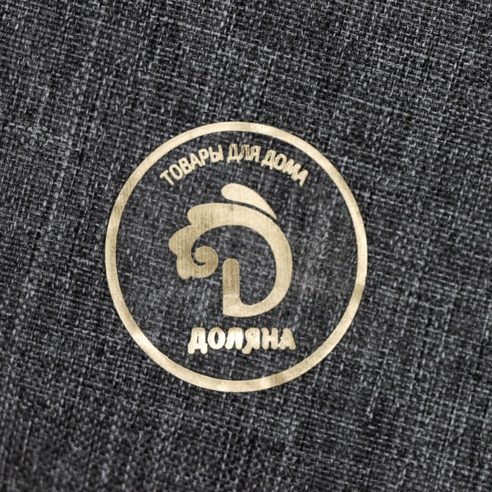 Корзина для белья Доляна &laquo;Лён&raquo;, с крышкой, 37&times;43&times;66 см, цвет серый