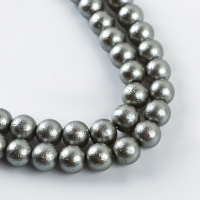 Бусины из стекла, набор 78 шт., диаметр 1 шт. &mdash; 10 мм, цвет серебряный