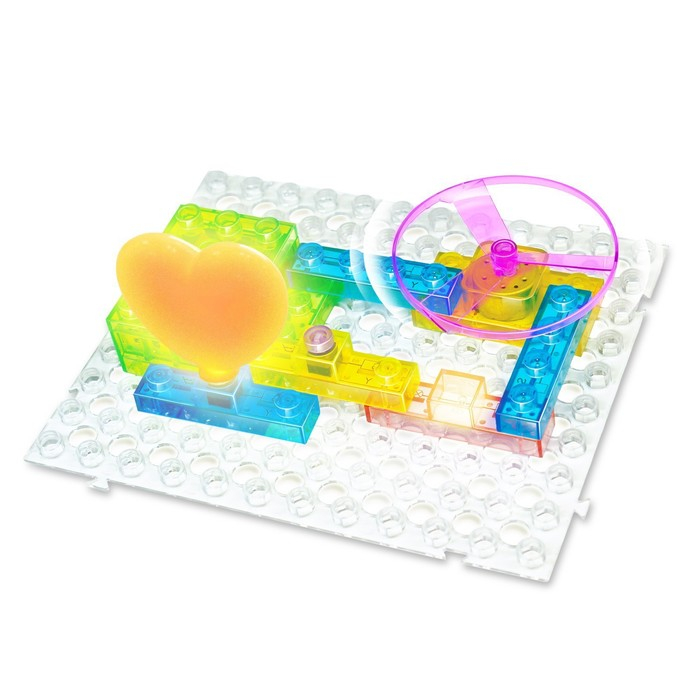 Конструктор блочный-электронный &laquo;В мире электроники&raquo;, 59 схем, 19 деталей