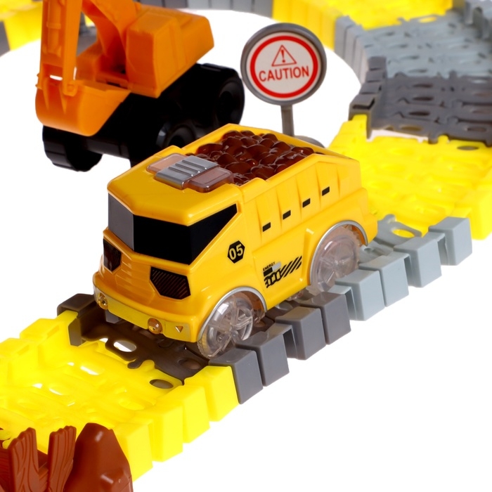 Автотрек &laquo;Стройка&raquo;, гибкий, 115 деталей