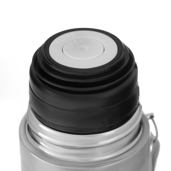 Термос для чая, кофе, 500 мл, Гильза "Напиток мужчины", с кружкой, с помпой, сохраняет тепло 10 ч, 6