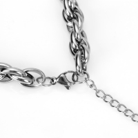 Браслет &laquo;Гладиатор&raquo; узкое плетение, цвет серебро, 18 см