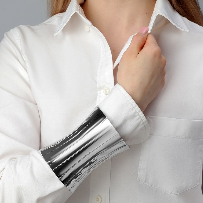 Браслет &laquo;Манжета&raquo; конус, цвет серебро