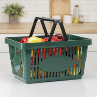 Корзина для покупок, 42,5×30×22,5 см, цвет МИКС Корзина для покупок, 42,5×30×22,5 см, цвет МИКС