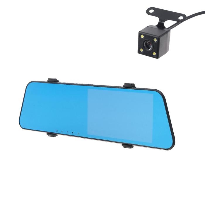 Видеорегистратор Cartage, 2 камеры, HD 1080P, размер 29&times;8 см, IPS 5.0, обзор 170&deg;