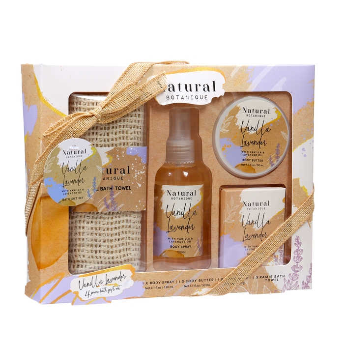 Подарочный набор Natural Botanique: мыло 80 г, мист 120 мл, масло 50 мл, мочалка Подарочный набор Natural Botanique: мыло 80 г, мист 120 мл, масло 50 мл, мочалка