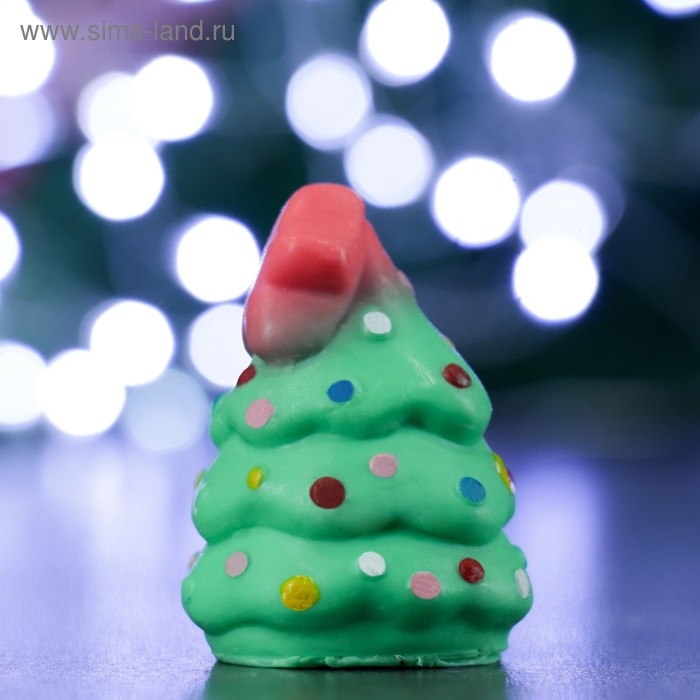 Фигурное мыло "Маленькая ёлочка" салатовая 45гр, 4х4х6см