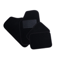 Коврики автомобильные TORSO, ворс, 62&times;42 см, 43&times;30 см, черный, набор 4 шт