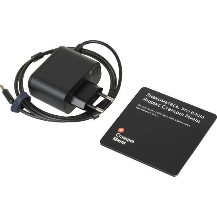 Умная колонка Умная колонка "Новая Яндекс Станция Мини" (YNDX-00020B), голосовой помощник Алиса,10Вт, с часами, синяя