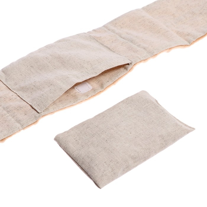 Развивающая игрушка пояс-грелка &laquo;Мамина любовь&raquo; с вишнёвыми косточками, цвет бежевый