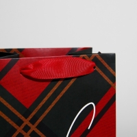 Пакет под бутылку &laquo;С новым годом!&raquo;, 13 х 36 х 10 см, Новый год