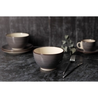 Салатник керамический Доляна &laquo;Морской мир&raquo;, 800 мл, d=14 см, цвет коричневый