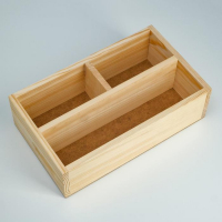 Ящик деревянный 34.5×20.5×10 см подарочный комодик, натуральный Ящик деревянный 34.5×20.5×10 см подарочный комодик, натуральный