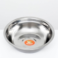 Миска металлическая эконом, 1,2 л, 23 х 6 см