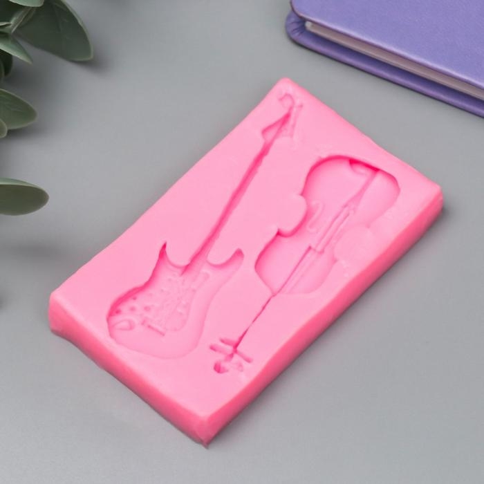 Молд силикон Молд силикон "Гитара и контрабас" 2 предмета 1х7,8х4,5 см