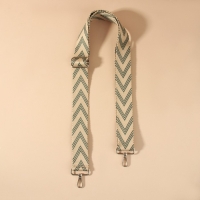 Ручка для сумки «Стрелки тройные», с карабинами, 139 ± 3 × 3,8 см, цвет белый/серый Ручка для сумки «Стрелки тройные», с карабинами, 139 ± 3 × 3,8 см, цвет белый/серый