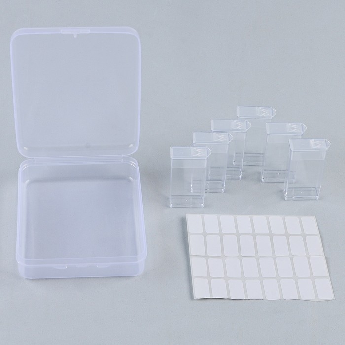 Органайзер для хранения страз алмазной мозаики, 6 секций Органайзер для хранения страз алмазной мозаики, 6 секций