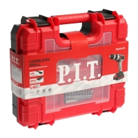 Дрель-шуруповерт P.I.T. PSR18-D3, 20 В, 350/1350 об/мин, 2х1.5 Ач, Li-ion, 30 Нм, кейс Дрель-шуруповерт P.I.T. PSR18-D3, 20 В, 350/1350 об/мин, 2х1.5 Ач, Li-ion, 30 Нм, кейс