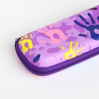 Футляр для очков на молнии, длина 16,5 см, цвет фиолетовый Футляр для очков на молнии, длина 16,5 см, цвет фиолетовый