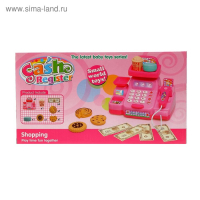 Игровой набор касса &laquo;Весёлый магазинчик&raquo; с аксессуарами, свет, звук