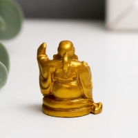 Нэцке полистоун "Хотей" золото набор 6 шт 3,2х2,3х2 см Нэцке полистоун "Хотей" золото набор 6 шт 3,2х2,3х2 см